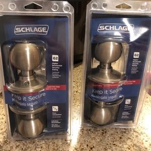 🆕 Schlage F51VGEO619 Georgian Entry Knobs NIP
